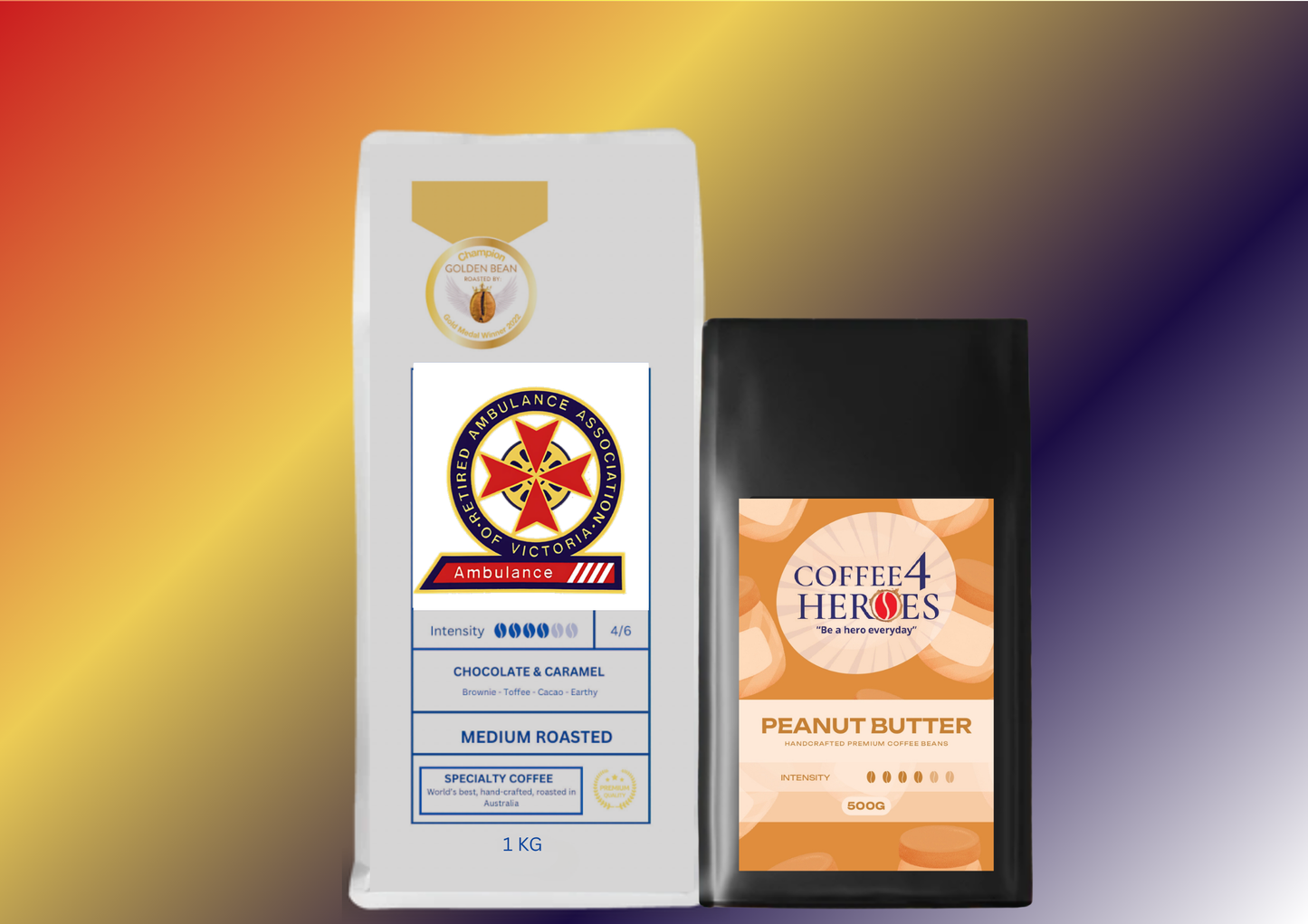 TRAAVI- Coffee Package- 1KG Coffee4Heroes + 500G specialty coffee