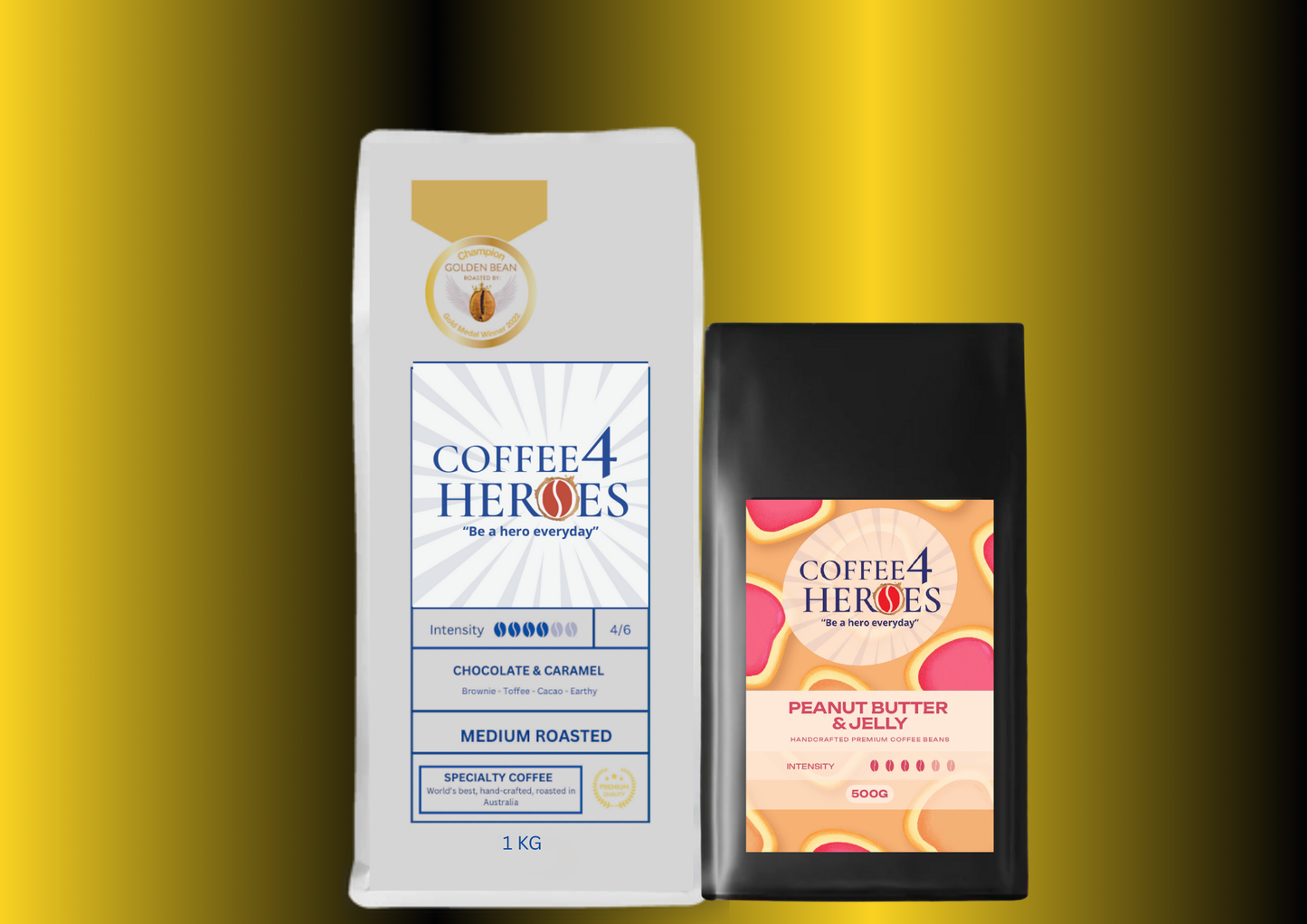 CCA- Coffee Package- 1KG Coffee4Heroes + 500G specialty coffee