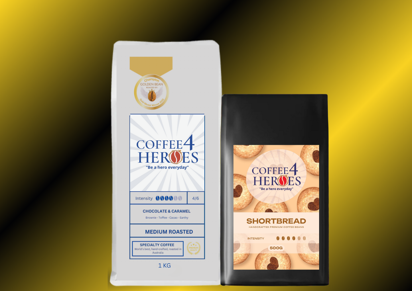 CCA- Coffee Package- 1KG Coffee4Heroes + 500G specialty coffee