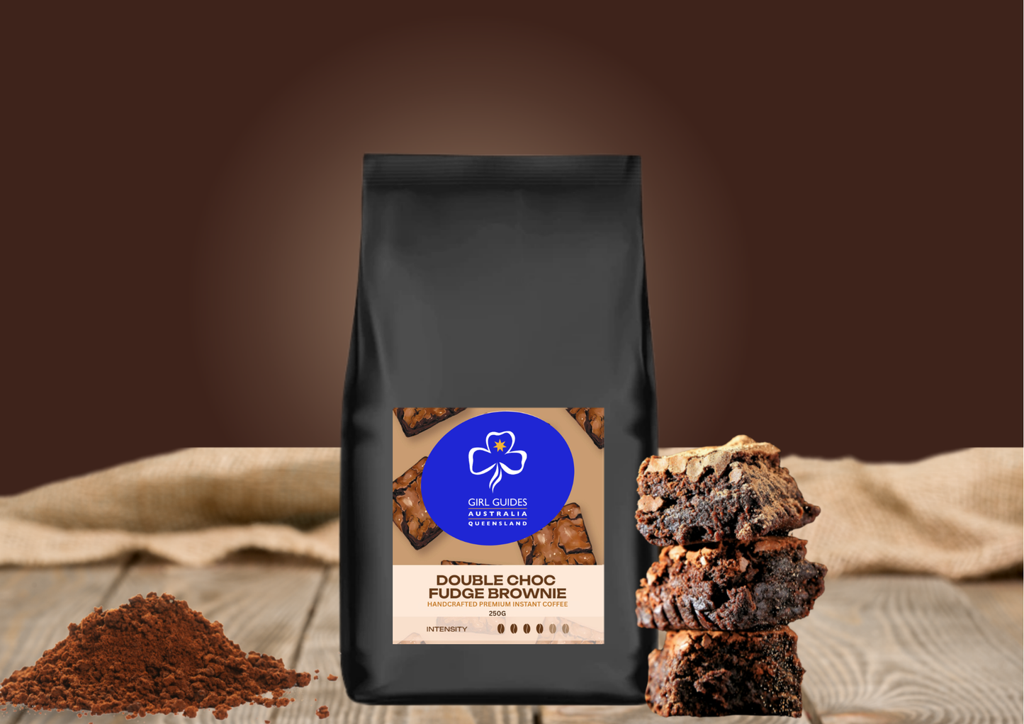 Instant Double Choc Fudge Brownie Flavoured 250g - GGQ