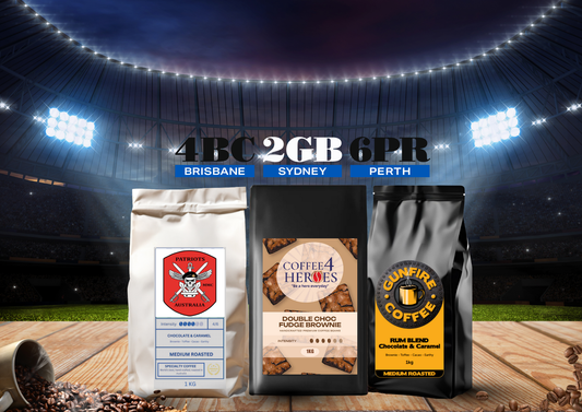 Footy Finals Pack - 1kg Signature + 1kg Double Choc Fudge Brownie + 1kg Gunfire- Patriots